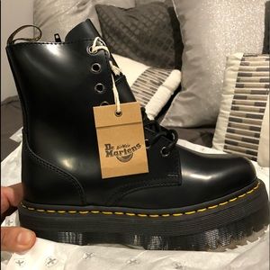 DR MARTENS JADON BLACK PLATFORM BOOT SIZE 7 UK 5